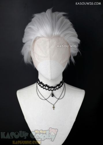 Lace Front>> Vergil/ Fate Stay Night Archer/ JJK Gojo Satoru/Samatoki Aohitsugi /Tokyo Ghou Kaneki Ken/ Hajime Umemiya silver white all back wig