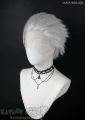 Lace Front>> Vergil/ Fate Stay Night Archer/ JJK Gojo Satoru/Samatoki Aohitsugi /Tokyo Ghou Kaneki Ken/ Hajime Umemiya silver white all back wig