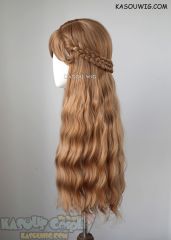 Anna pre-styled 73cm long light brown wavy wig