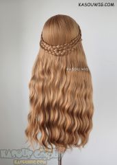 Anna pre-styled 73cm long light brown wavy wig