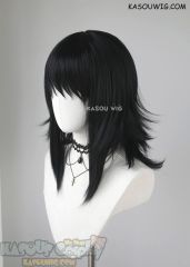 Kimetsu no Yaiba Demon Slayer Makomo black layered medium length cosplay wig