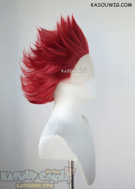 Lace Front>> My Hero Academia Kirishima Eijiro short red spiky cosplay wig KA042