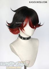 PROMARE Gueira short brown red flippy cosplay wig