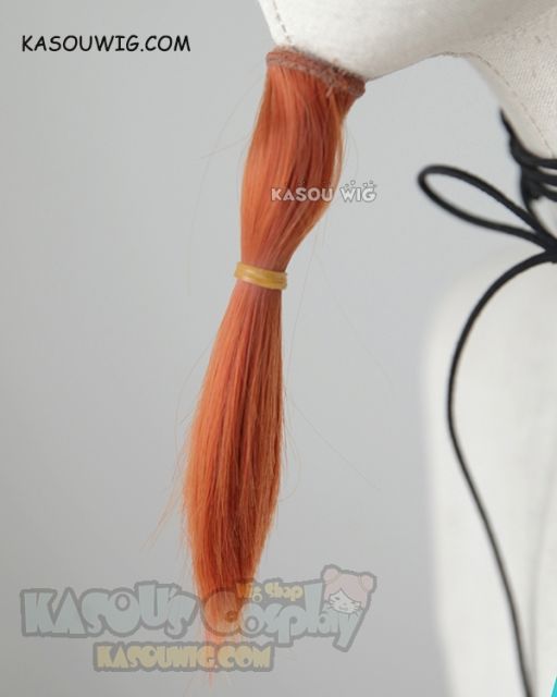 Danganronpa Kuwata Leon reddish orange slicked back spiky cosplay wig