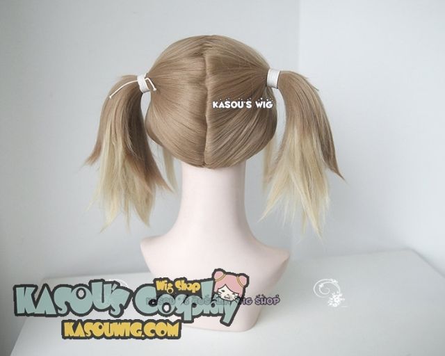 Sword Art Online ALO Ayano Keiko / Silica light brown blongde ombre twintails cosplay wig