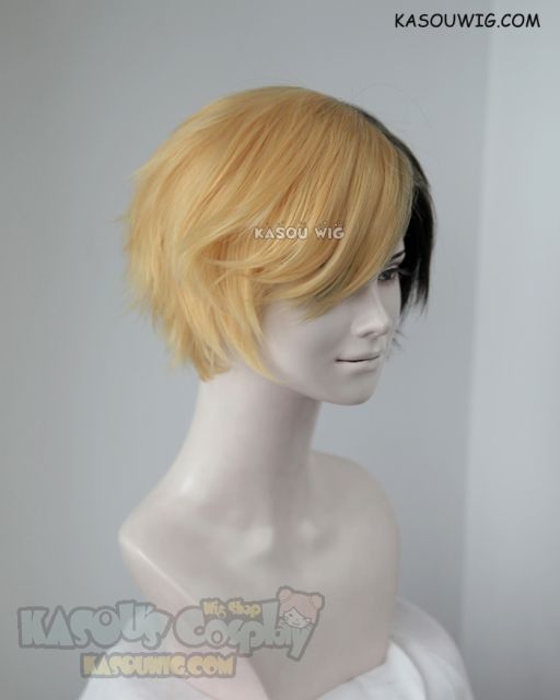 Gravity Falls Bill Cipher short yellow brown split cosplay wig