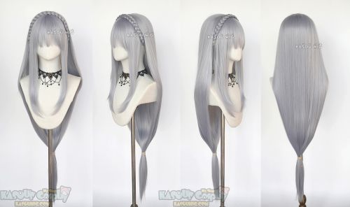 [2 colors] Re Zero / Re Life in a Different World from Zero Emiria 110cm long straight silver lavender wig