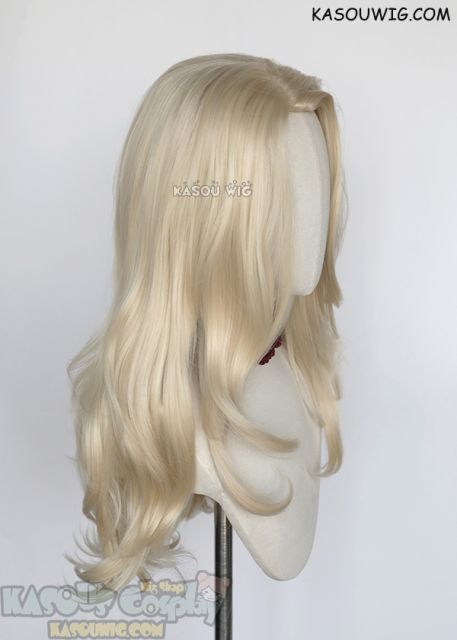 Frozen 2 Princess Elsa long blonde wavy cosplay wig