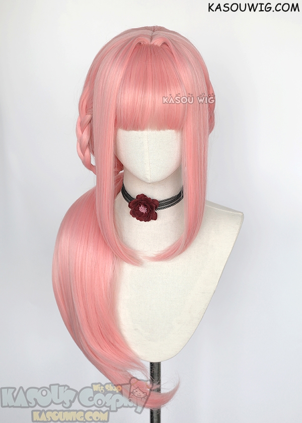 Magia Record Iroha Tamaki 90cm pre styled long ponytail pink wig