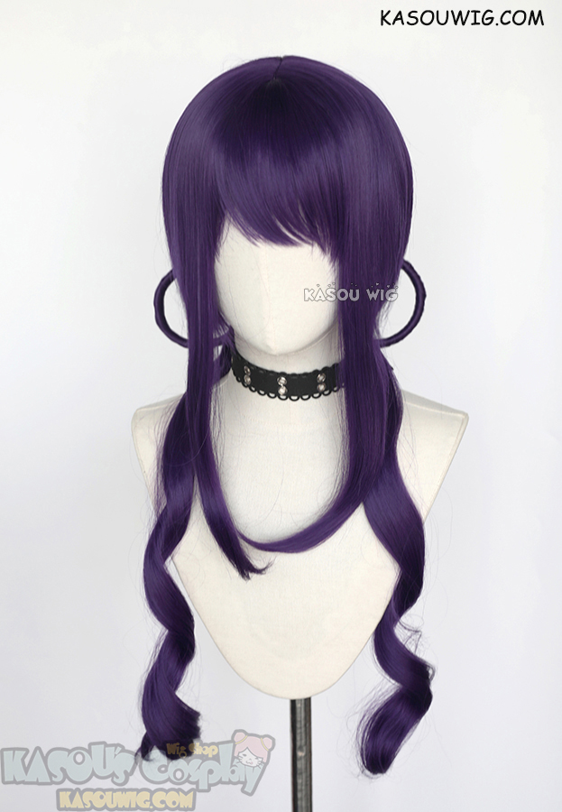 Jibaku Shounen Hanako kun Akane Aoi 75cm long pre styled purple