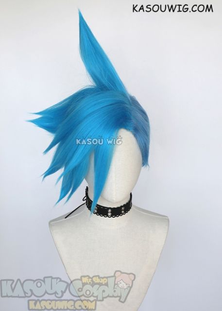 PROMARE Galo blue spiky cosplay wig