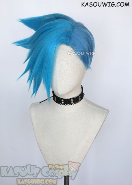 PROMARE Galo blue spiky cosplay wig