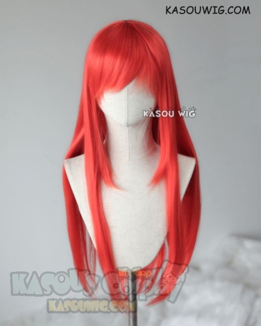 Discounted 【2 Colors】L-2 75cm long straight wig . Heating Resistant fiber