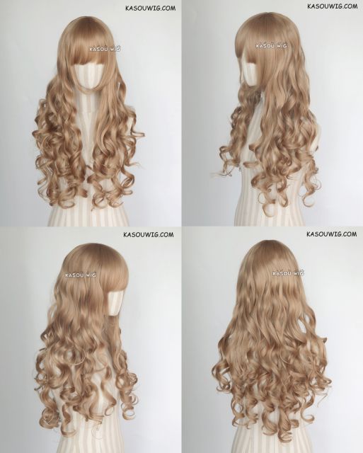 DISCOUNTED 【6 Colors】L-1 75cm long curly wig . Hiperlon fiber