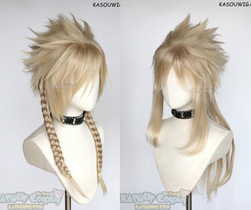 [ 2 Versions ] FF VII FF7 Remake Cloud Strife female versions blonde wig