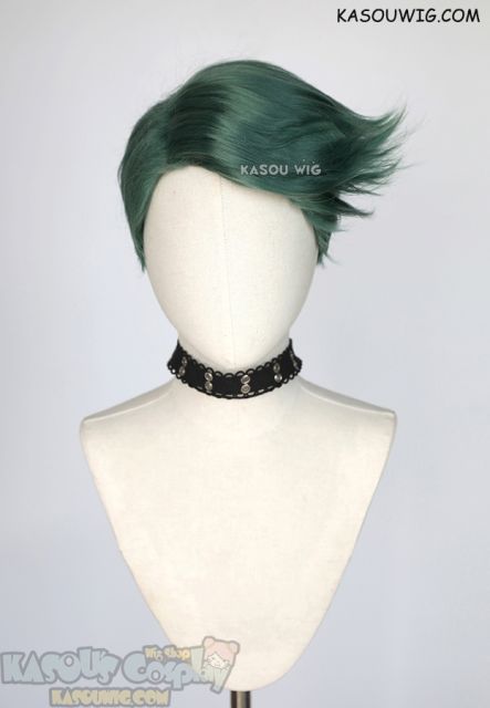 JOJO JoJo's Bizarre Adventure Rohan Kishibe green undercut wig