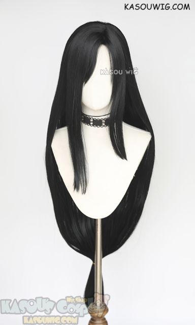 Final Fantasy VII FF7 Tifa Lockhart 110cm long straight natural black wig