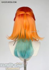 League of Legends Star Guardian Neeko multi-colors ombre wig