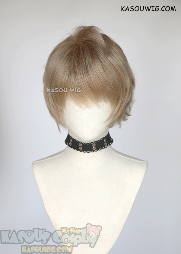 Twisted Wonderland Ruggie Bucchi light brown short cosplay wig with ...