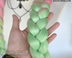 [ 2 colors ] Kimetsu no Yaiba Demon Slayer Mitsuri Kanroji thick pink green cosplay wig