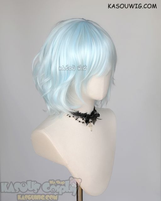 Tower of God Khun Eduan short light blue bob cosplay wig