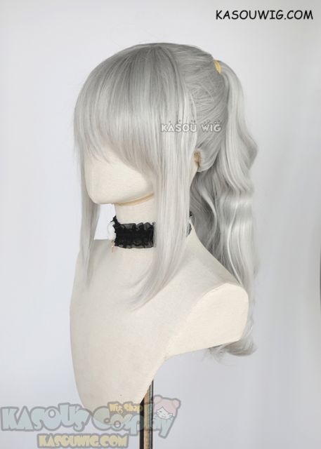 [Clearance Item] Strawberry Panic Shizuma Hanazono light gray wavy ponytail wig