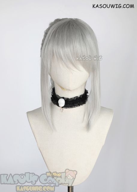 [Clearance Item] Strawberry Panic Shizuma Hanazono light gray wavy ponytail wig