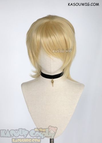 FE Three Houses Dimitri ( 5 years later ) layered medium length wig