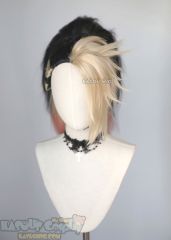 League of Legends  LOL KDA Akali The Baddest More version blackish-purple spiky ponytail cosplay wig