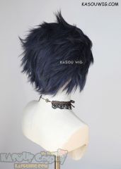 Lace Front>> Deep Blue all back spiky synthetic cosplay wig LFS-1/SP03