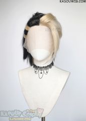 Lace Front >>>League of Legends LOL Akali The Baddest More version blackish-purple spiky ponytail cosplay wig