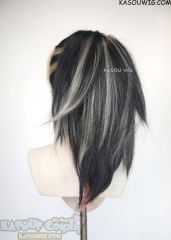 Lace Front >>>League of Legends LOL Akali The Baddest More version blackish-purple spiky ponytail cosplay wig