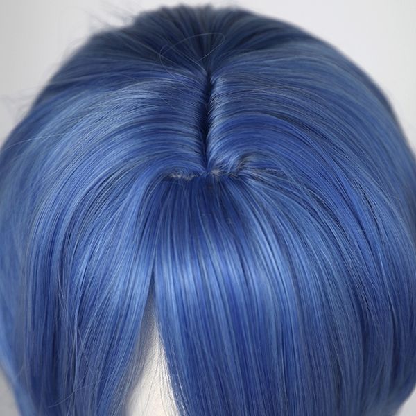 [Clearance Item]  85cm long braided blue cosplay wig