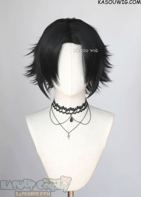 Devilman Crybaby Akira Fudo Hypnosis Mic Buster Bros!!! Yamada Jiro middle parted black layered wig