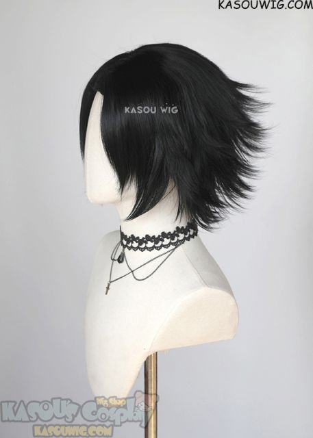 Devilman Crybaby Akira Fudo Hypnosis Mic Buster Bros!!! Yamada Jiro middle parted black layered wig