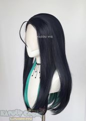 Lace Front >> League of Legends Kaisa blue green straight cosplay wig
