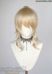 Genshin Impact Jean Gunnhildr beach blonde cosplay wig +clip on curly ponytail