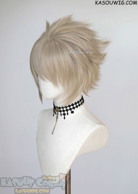 S-5 SP02 31cm / 12.2" short sand blonde spiky layered cosplay wig