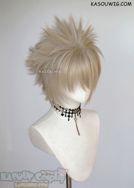 S-5 SP02 31cm / 12.2" short sand blonde spiky layered cosplay wig