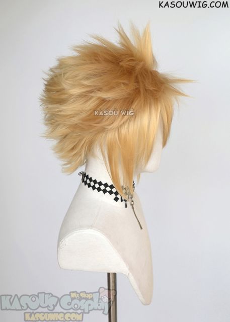 S-5 KA012 31cm / 12.2" short golden blonde spiky layered cosplay wig