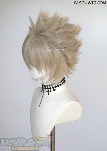 S-5 SP02 31cm / 12.2" short sand blonde spiky layered cosplay wig