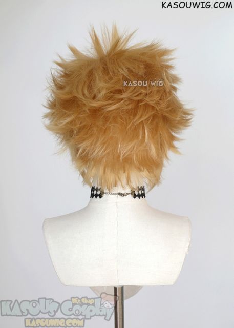 S-5 KA012 31cm / 12.2" short golden blonde spiky layered cosplay wig