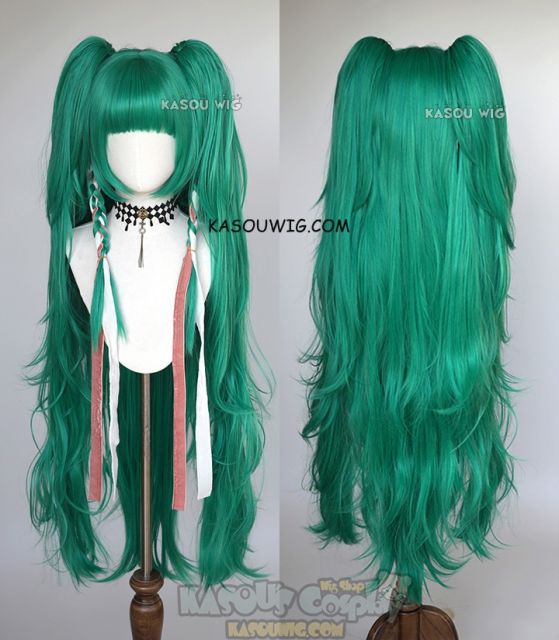 Fire Emblem Three Houses Sothis 120cm/ 47.2'' long green cosplay wig