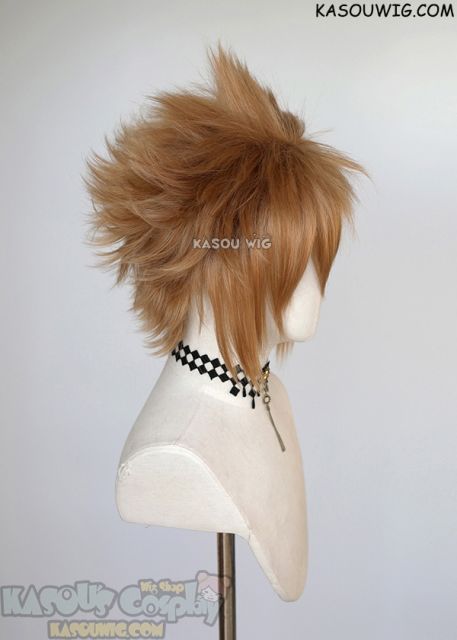 S-5 KA023 31cm / 12.2" short caramel spiky layered cosplay wig