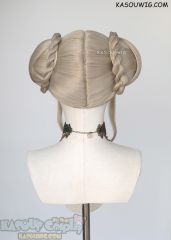 FE Three Houses Edelgard  (5 years later) ash blonde pre-styled updo wig