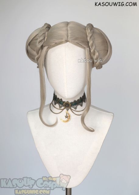 FE Three Houses Edelgard  (5 years later) ash blonde pre-styled updo wig