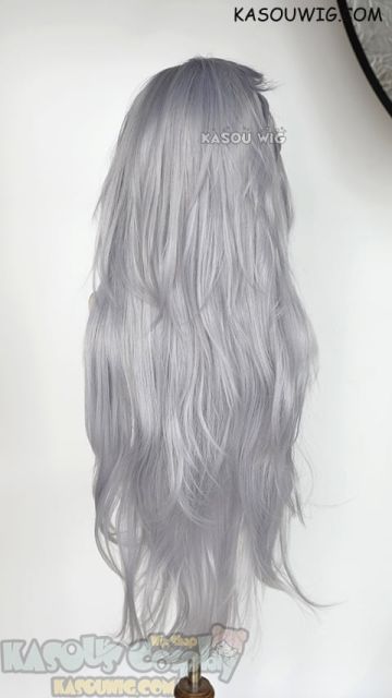 Final Fantasy IX Dissidia FF9 Kuja 100cm long layered slick-back cosplay wig