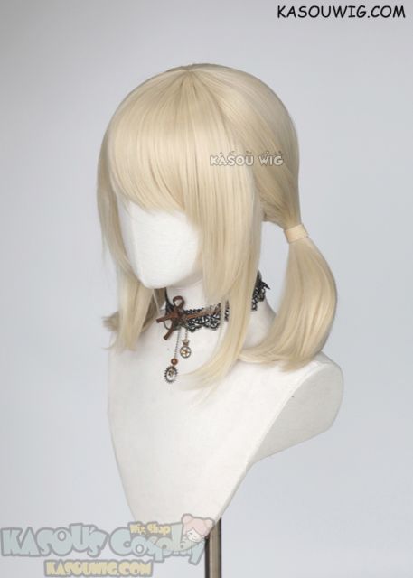 Genshin Impact Klee 40cm creamy blonde pigtails cosplay wig