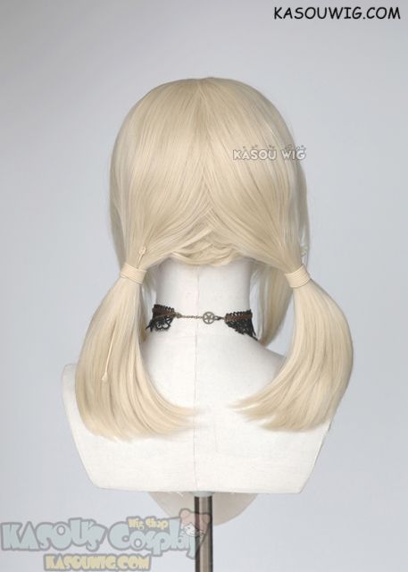 Genshin Impact Klee 40cm creamy blonde pigtails cosplay wig