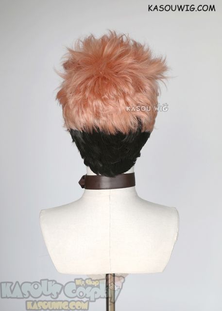 Jujutsu Kaisen Ryomen Sukuna pink brown spiky undercut cosplay wig